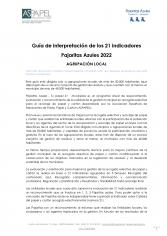 GUÍA DE INTERPRETACIÓN PARA AGRUPACIONES LOCALES DE LOS 21 INDICADORES PAJARITAS AZULES 2022